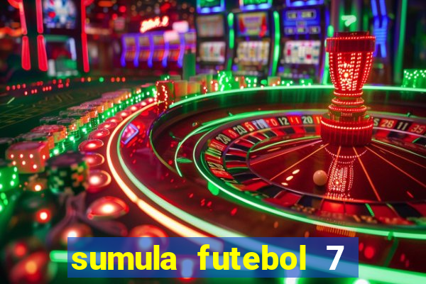 sumula futebol 7 society excel